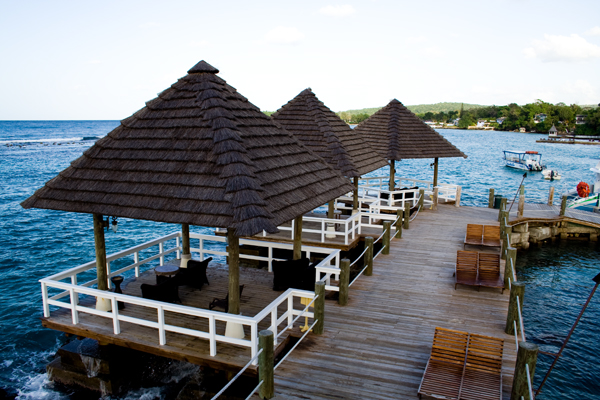 The dock from above